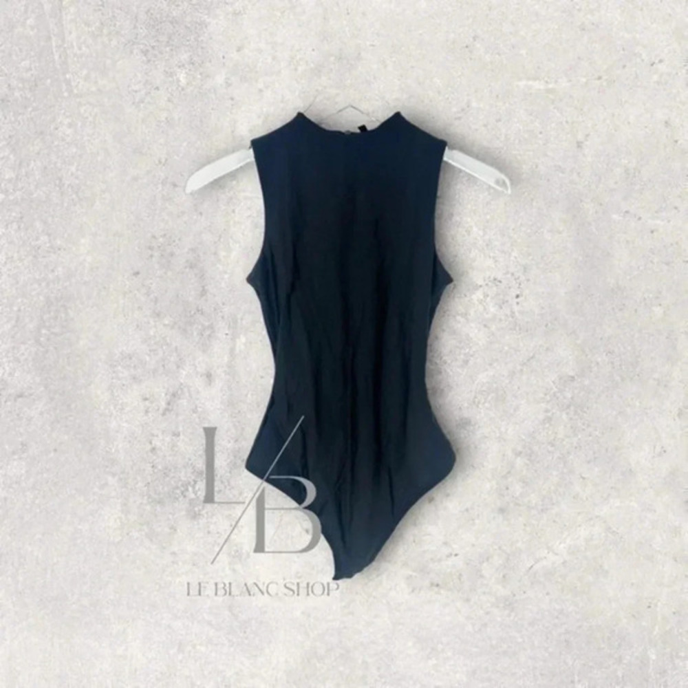 NEW SKIMS Disco Mock Neck Sleeveless Thong Bodysuit B1248